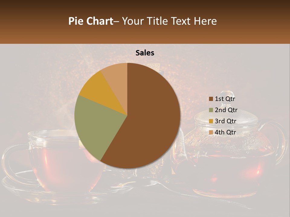 A Cup Of Tea Next To A Teapot With A Lemon On It PowerPoint Template