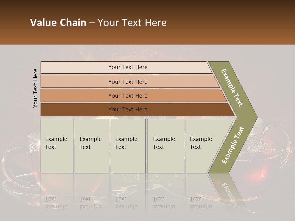 A Cup Of Tea Next To A Teapot With A Lemon On It PowerPoint Template
