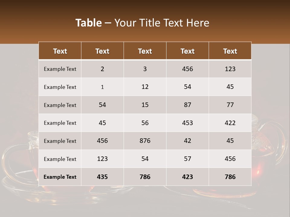 A Cup Of Tea Next To A Teapot With A Lemon On It PowerPoint Template