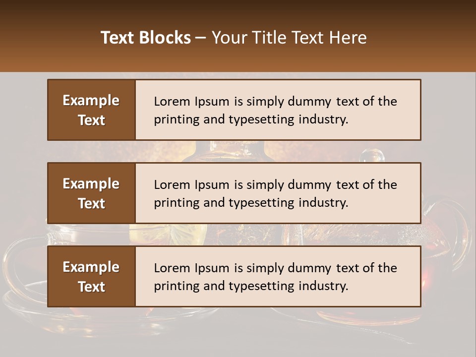 A Cup Of Tea Next To A Teapot With A Lemon On It PowerPoint Template