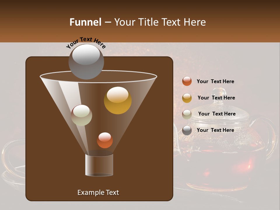 A Cup Of Tea Next To A Teapot With A Lemon On It PowerPoint Template