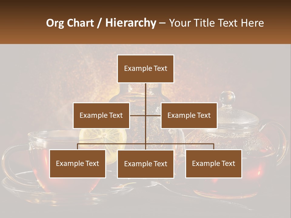 A Cup Of Tea Next To A Teapot With A Lemon On It PowerPoint Template