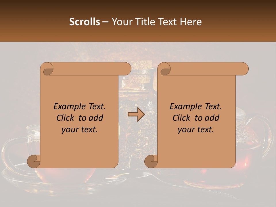 A Cup Of Tea Next To A Teapot With A Lemon On It PowerPoint Template