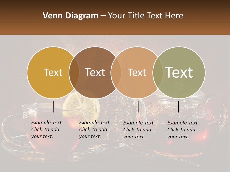 A Cup Of Tea Next To A Teapot With A Lemon On It PowerPoint Template