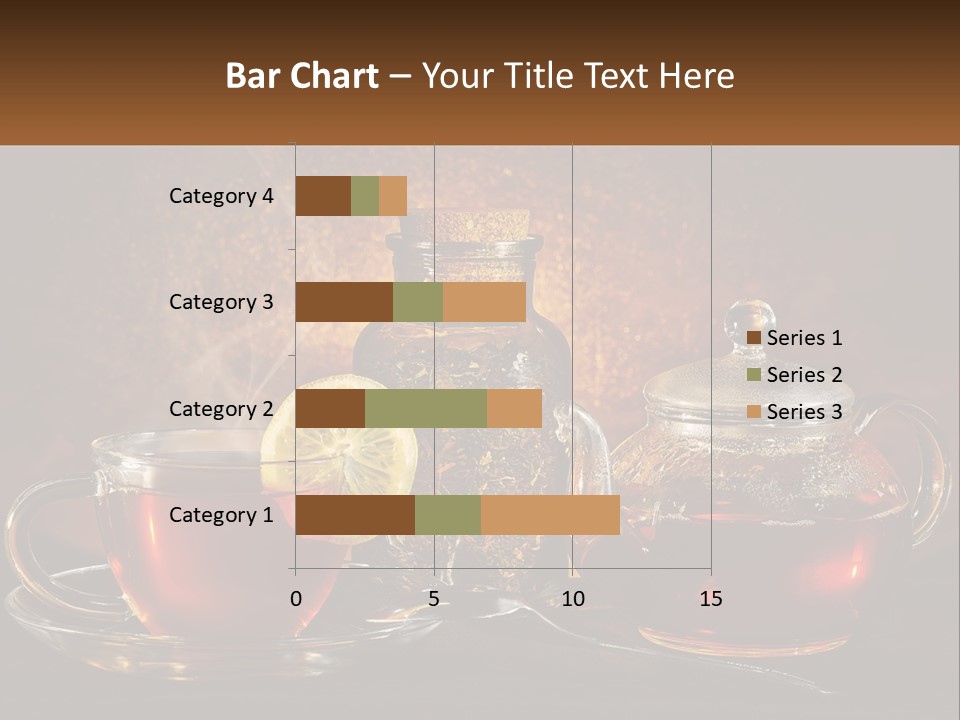 A Cup Of Tea Next To A Teapot With A Lemon On It PowerPoint Template