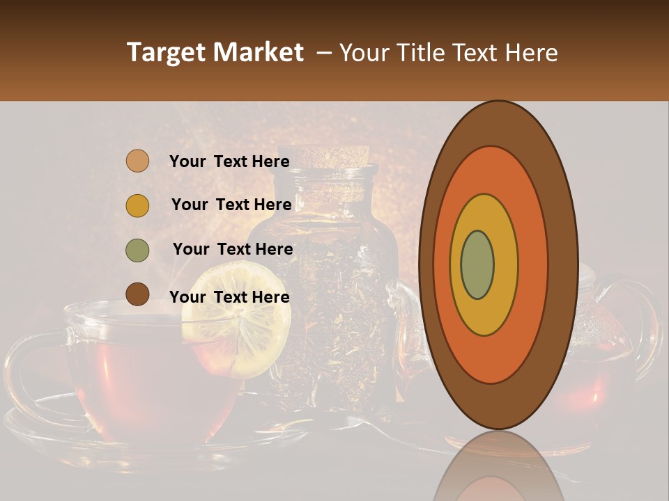 A Cup Of Tea Next To A Teapot With A Lemon On It PowerPoint Template