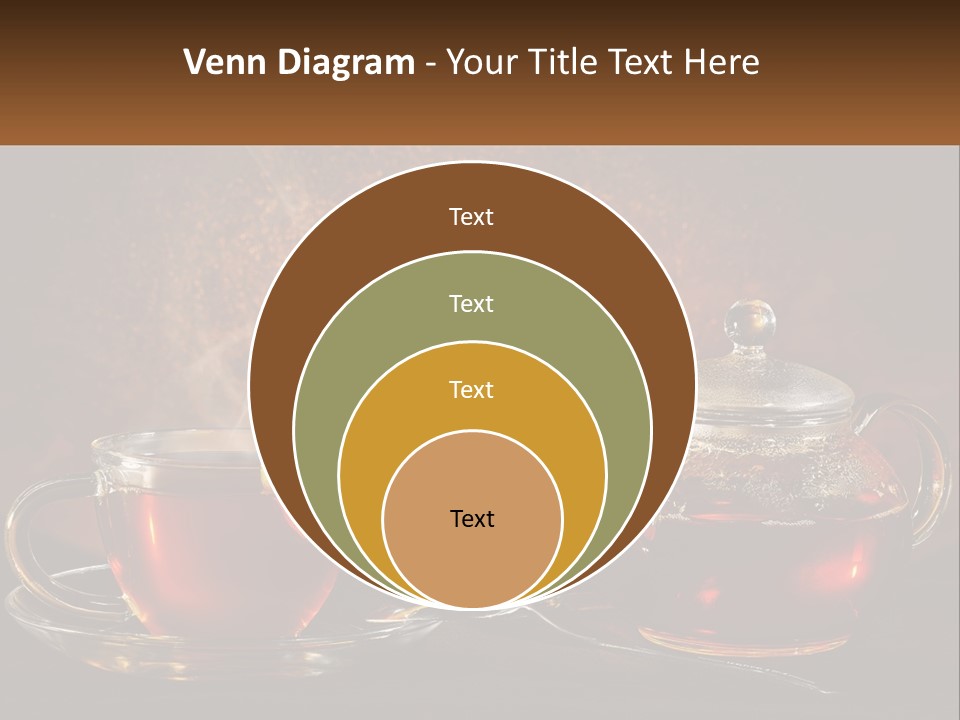 A Cup Of Tea Next To A Teapot With A Lemon On It PowerPoint Template