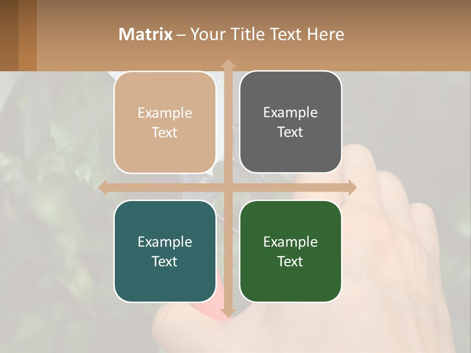 A Person Holding A Pair Of Scissors In Their Hand PowerPoint Template