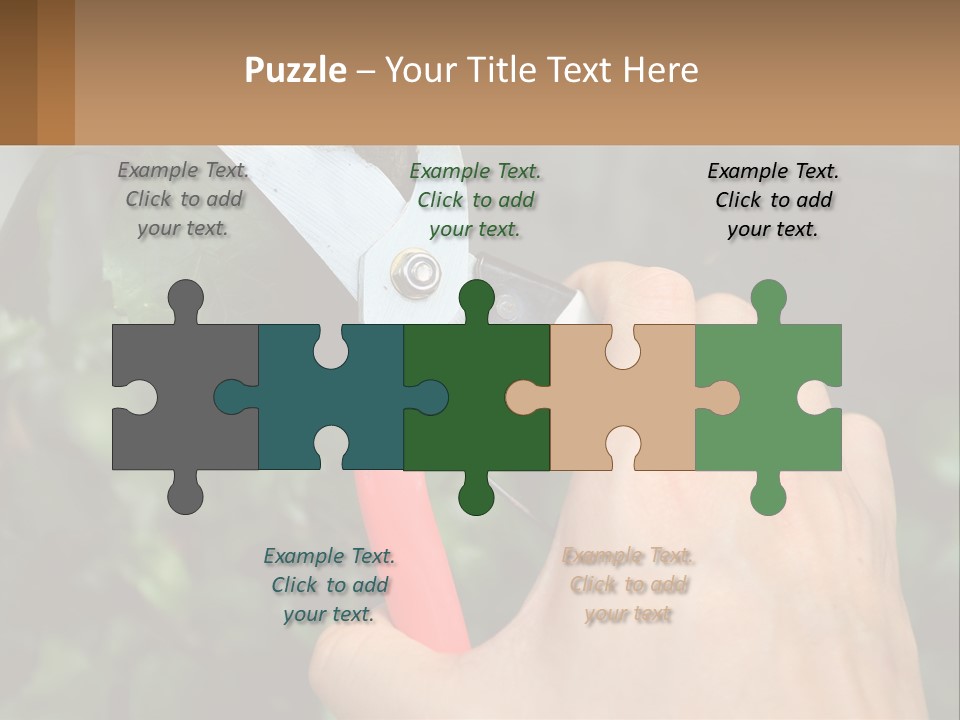 A Person Holding A Pair Of Scissors In Their Hand PowerPoint Template