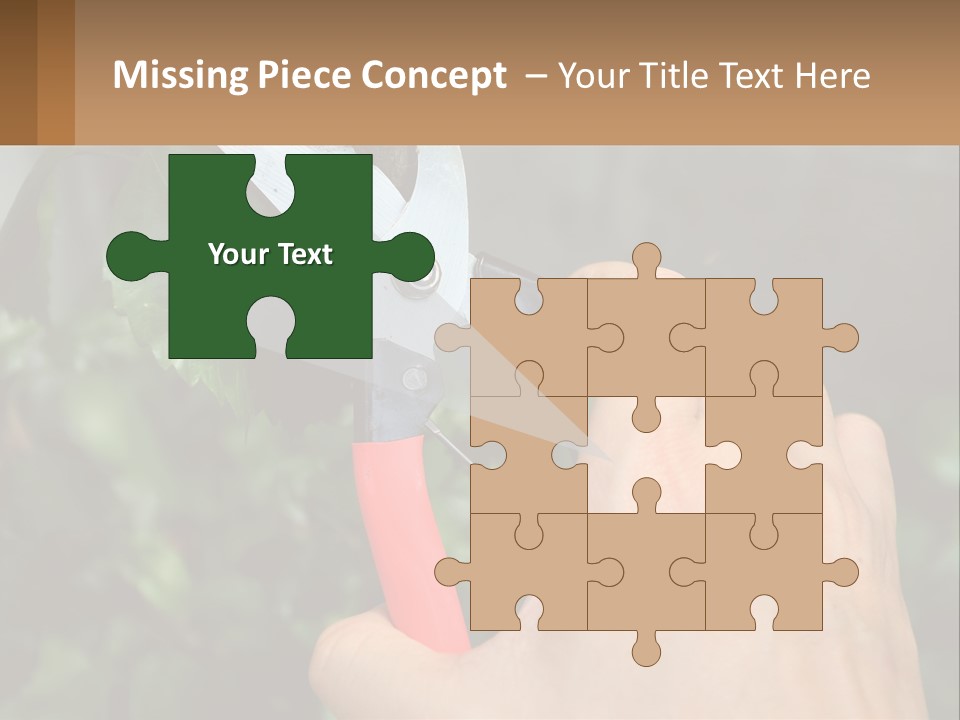 A Person Holding A Pair Of Scissors In Their Hand PowerPoint Template