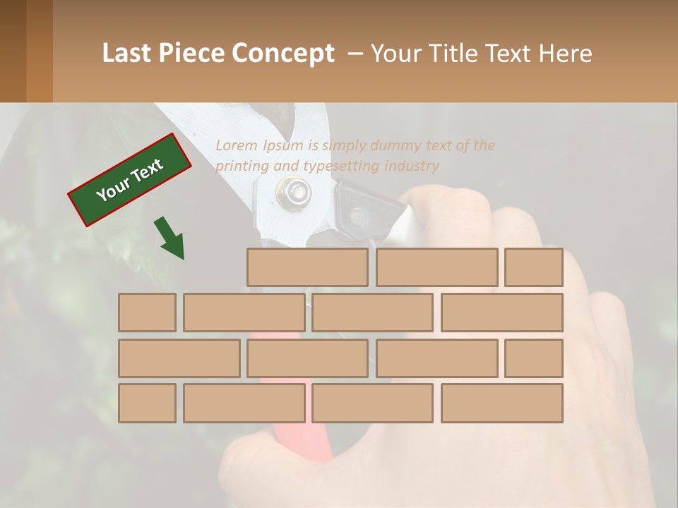A Person Holding A Pair Of Scissors In Their Hand PowerPoint Template