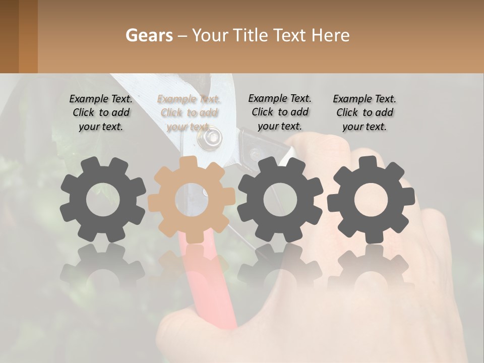 A Person Holding A Pair Of Scissors In Their Hand PowerPoint Template