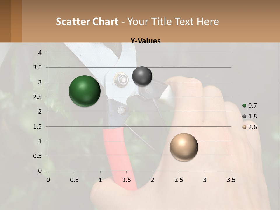 A Person Holding A Pair Of Scissors In Their Hand PowerPoint Template