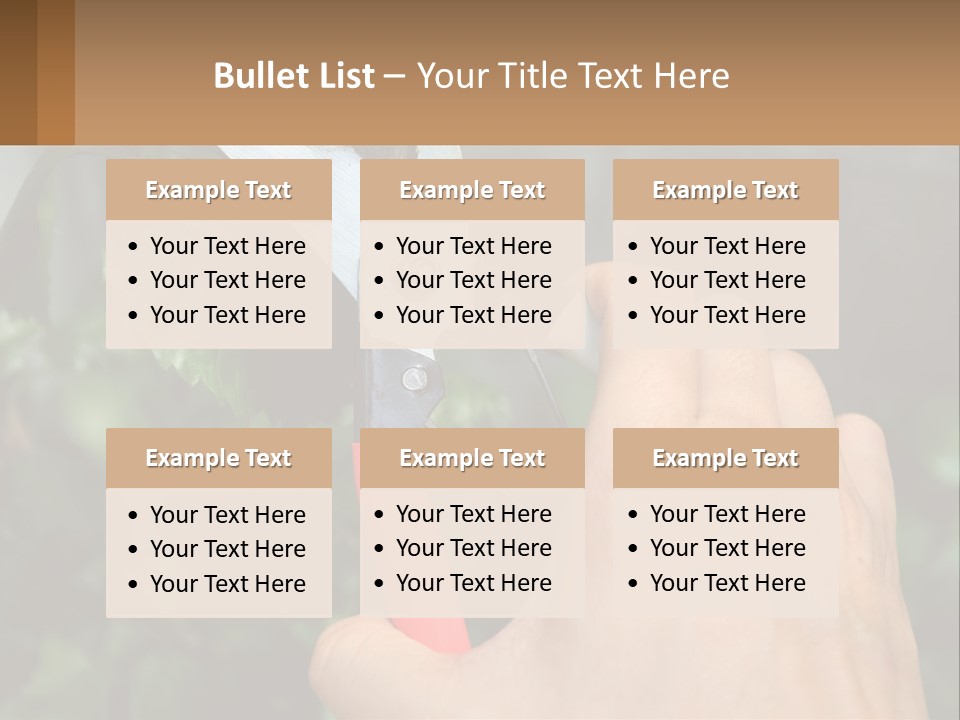 A Person Holding A Pair Of Scissors In Their Hand PowerPoint Template