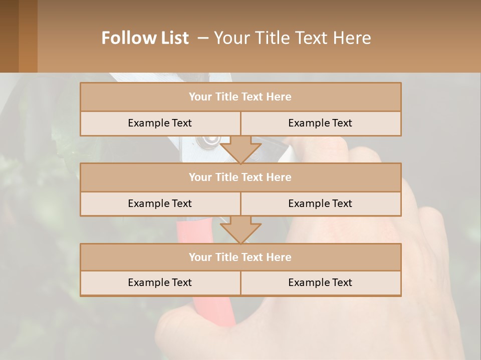 A Person Holding A Pair Of Scissors In Their Hand PowerPoint Template