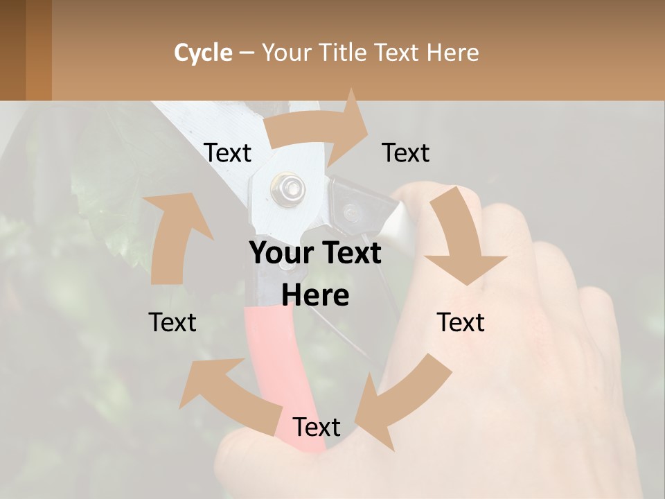 A Person Holding A Pair Of Scissors In Their Hand PowerPoint Template