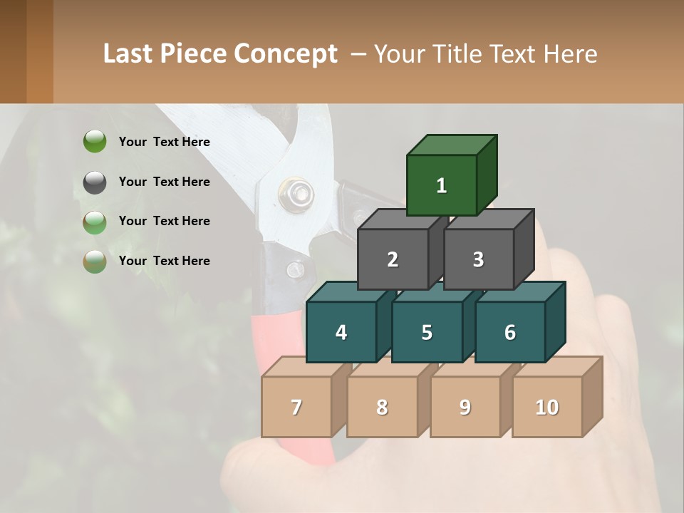 A Person Holding A Pair Of Scissors In Their Hand PowerPoint Template