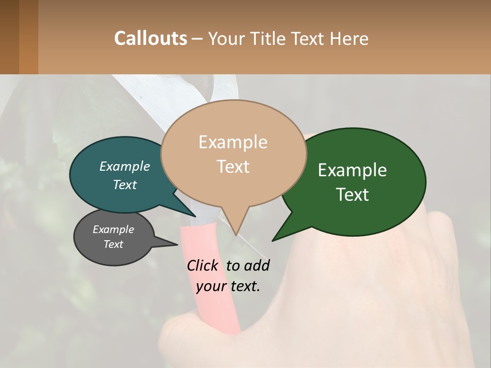 A Person Holding A Pair Of Scissors In Their Hand PowerPoint Template