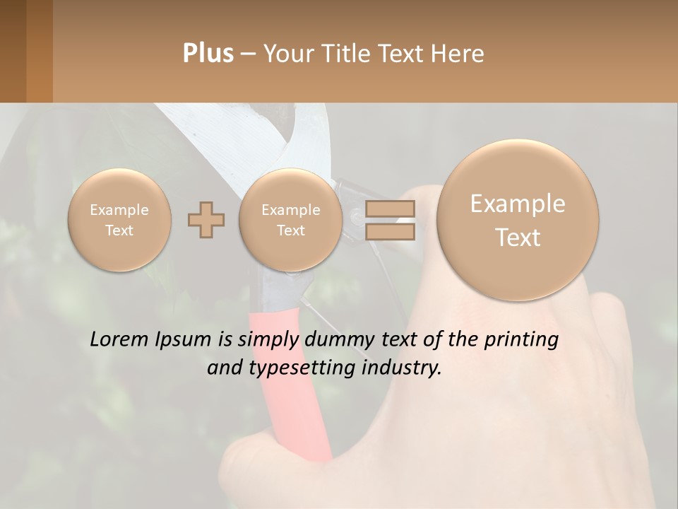 A Person Holding A Pair Of Scissors In Their Hand PowerPoint Template