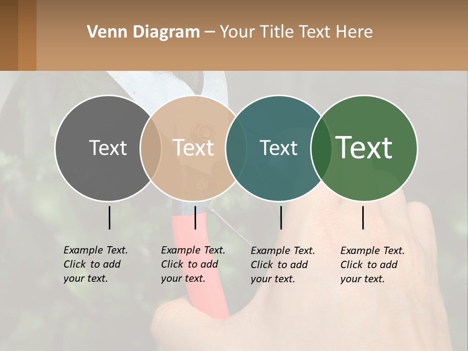 A Person Holding A Pair Of Scissors In Their Hand PowerPoint Template