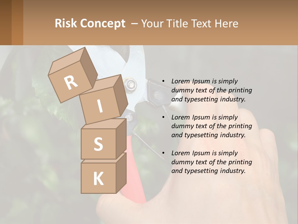 A Person Holding A Pair Of Scissors In Their Hand PowerPoint Template