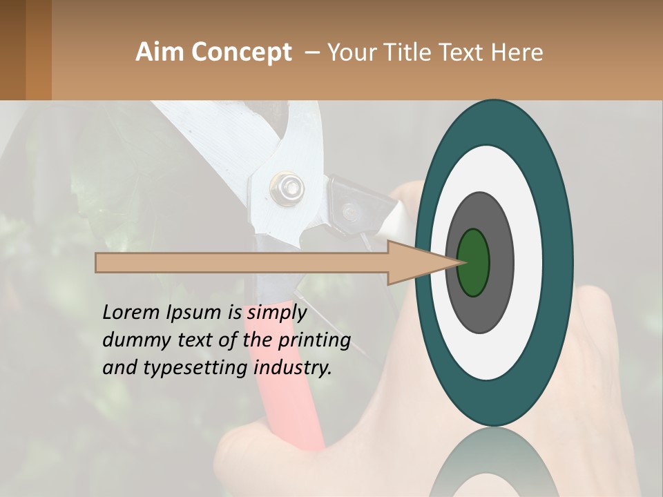 A Person Holding A Pair Of Scissors In Their Hand PowerPoint Template