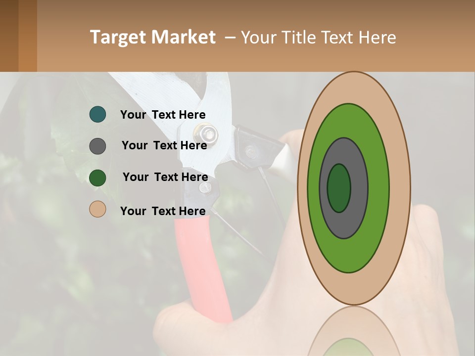 A Person Holding A Pair Of Scissors In Their Hand PowerPoint Template