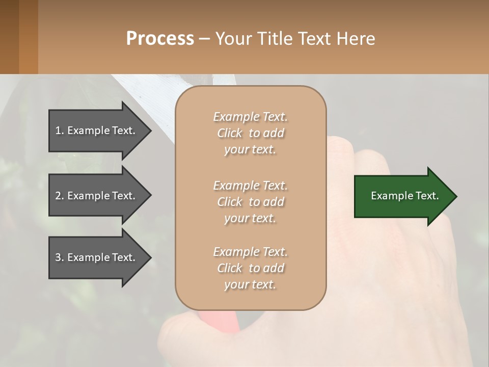 A Person Holding A Pair Of Scissors In Their Hand PowerPoint Template
