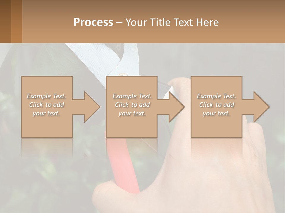 A Person Holding A Pair Of Scissors In Their Hand PowerPoint Template
