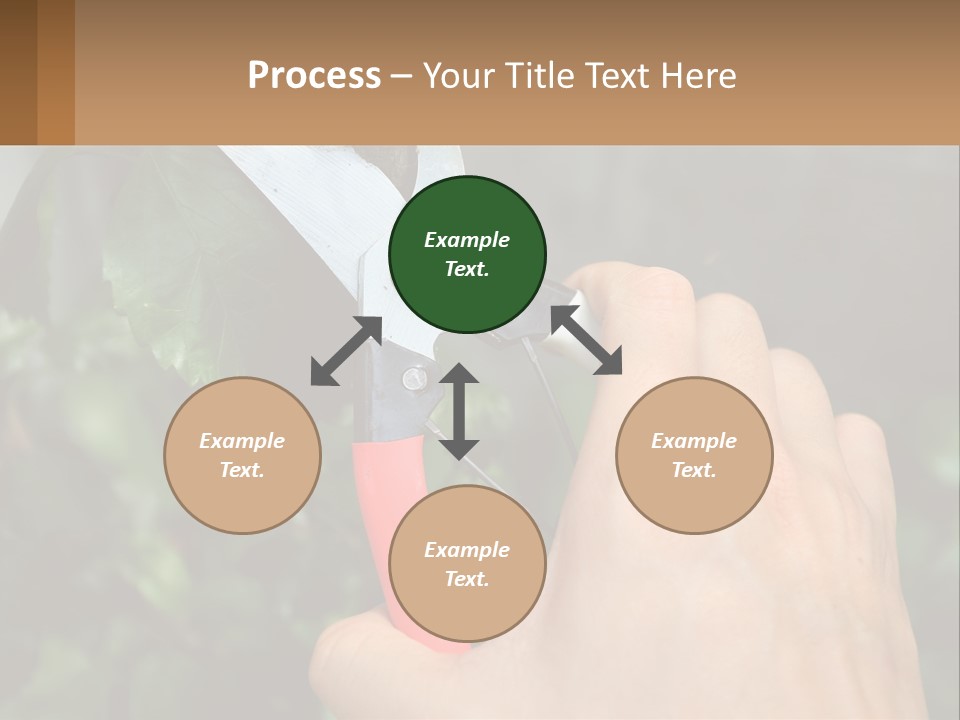 A Person Holding A Pair Of Scissors In Their Hand PowerPoint Template
