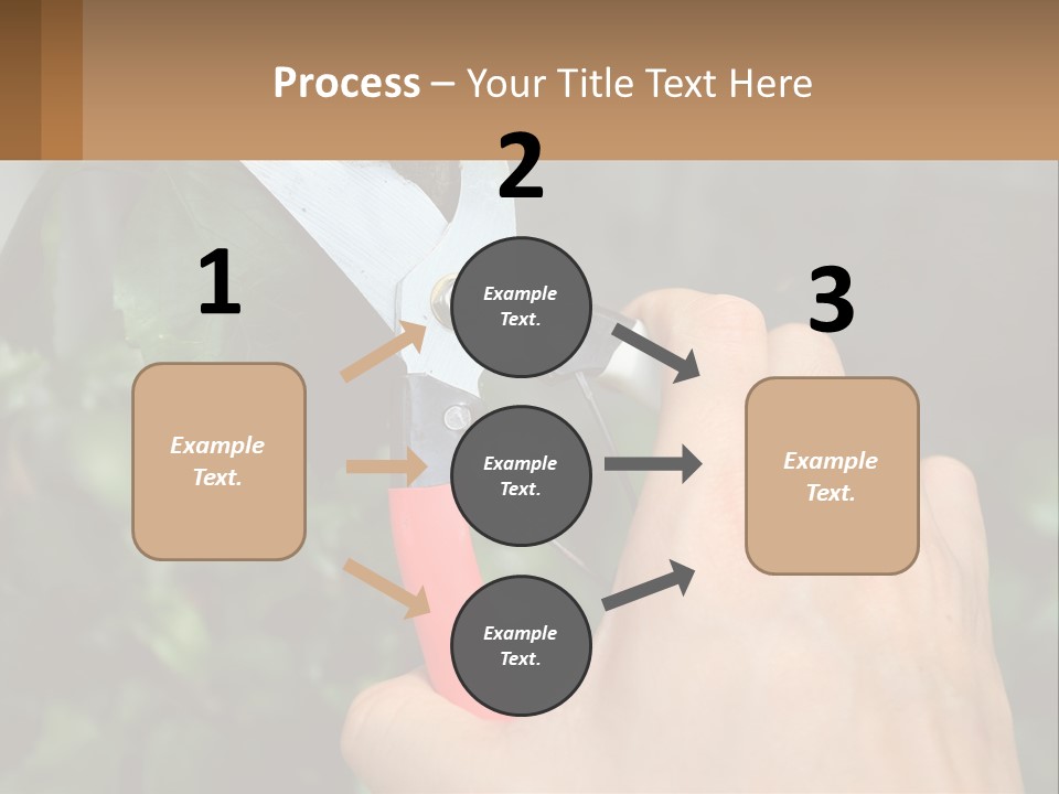 A Person Holding A Pair Of Scissors In Their Hand PowerPoint Template
