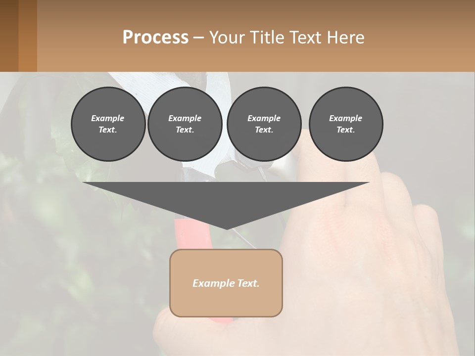 A Person Holding A Pair Of Scissors In Their Hand PowerPoint Template