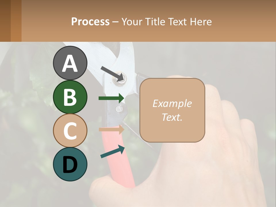 A Person Holding A Pair Of Scissors In Their Hand PowerPoint Template