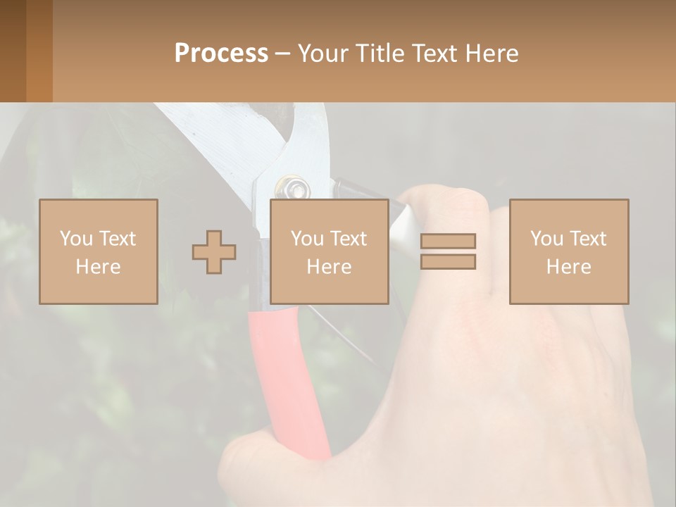 A Person Holding A Pair Of Scissors In Their Hand PowerPoint Template