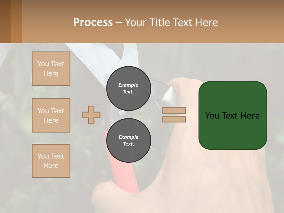 A Person Holding A Pair Of Scissors In Their Hand PowerPoint Template