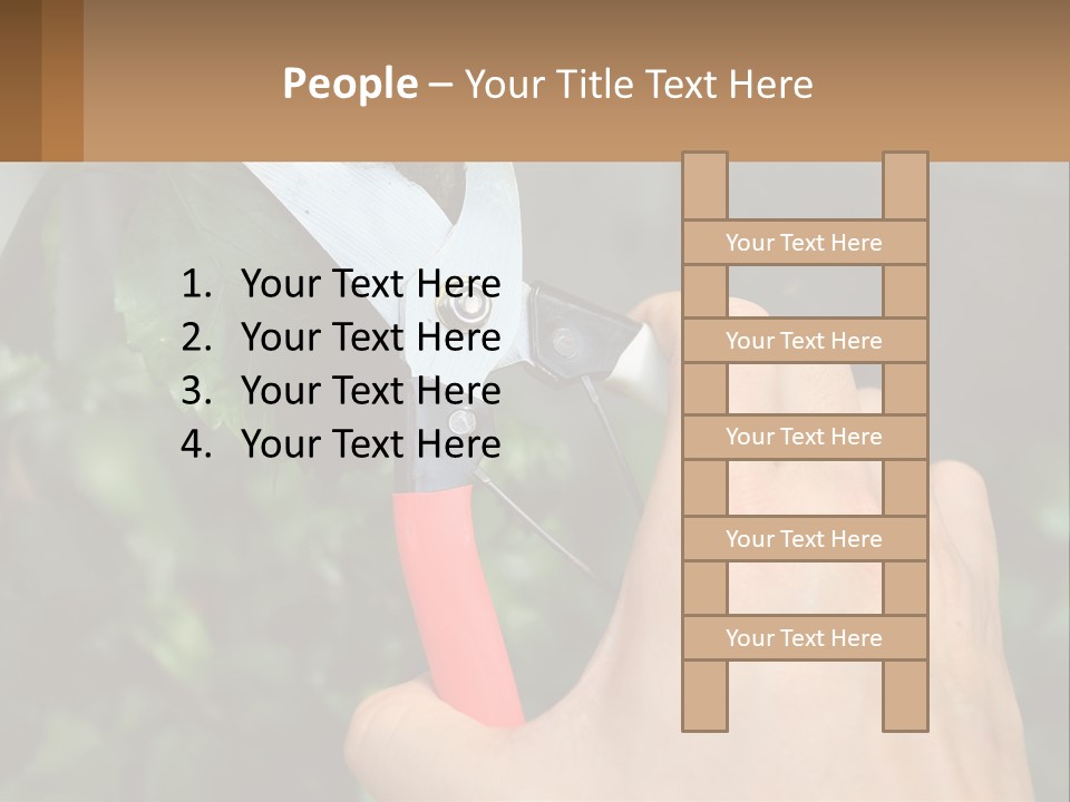 A Person Holding A Pair Of Scissors In Their Hand PowerPoint Template