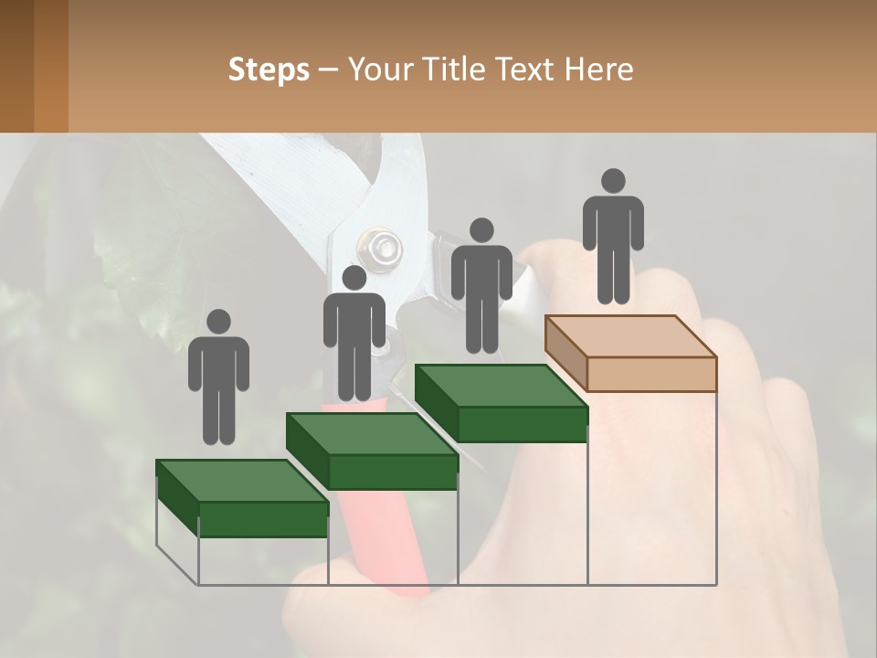 A Person Holding A Pair Of Scissors In Their Hand PowerPoint Template