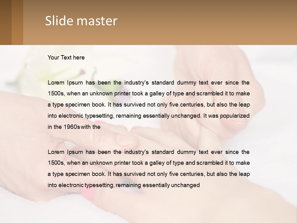 A Woman Getting A Foot Massage From A Man PowerPoint Template