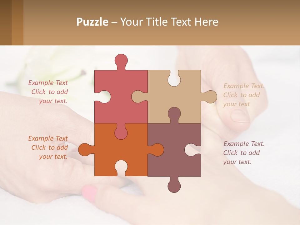 A Woman Getting A Foot Massage From A Man PowerPoint Template