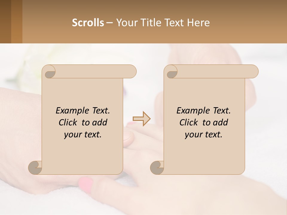 A Woman Getting A Foot Massage From A Man PowerPoint Template