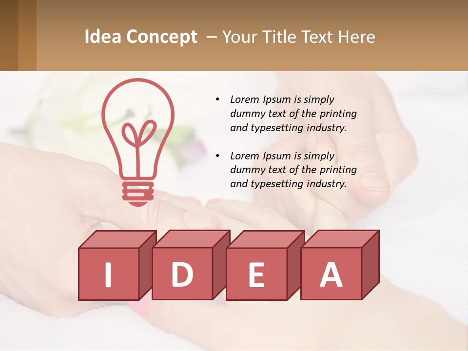 A Woman Getting A Foot Massage From A Man PowerPoint Template