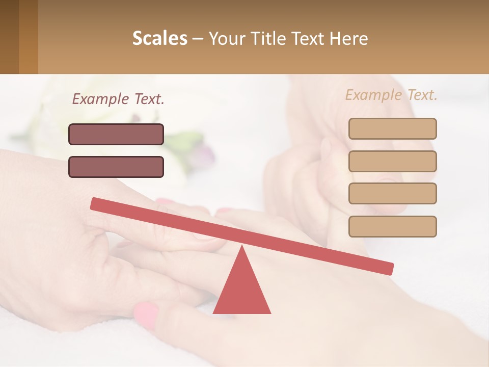 A Woman Getting A Foot Massage From A Man PowerPoint Template