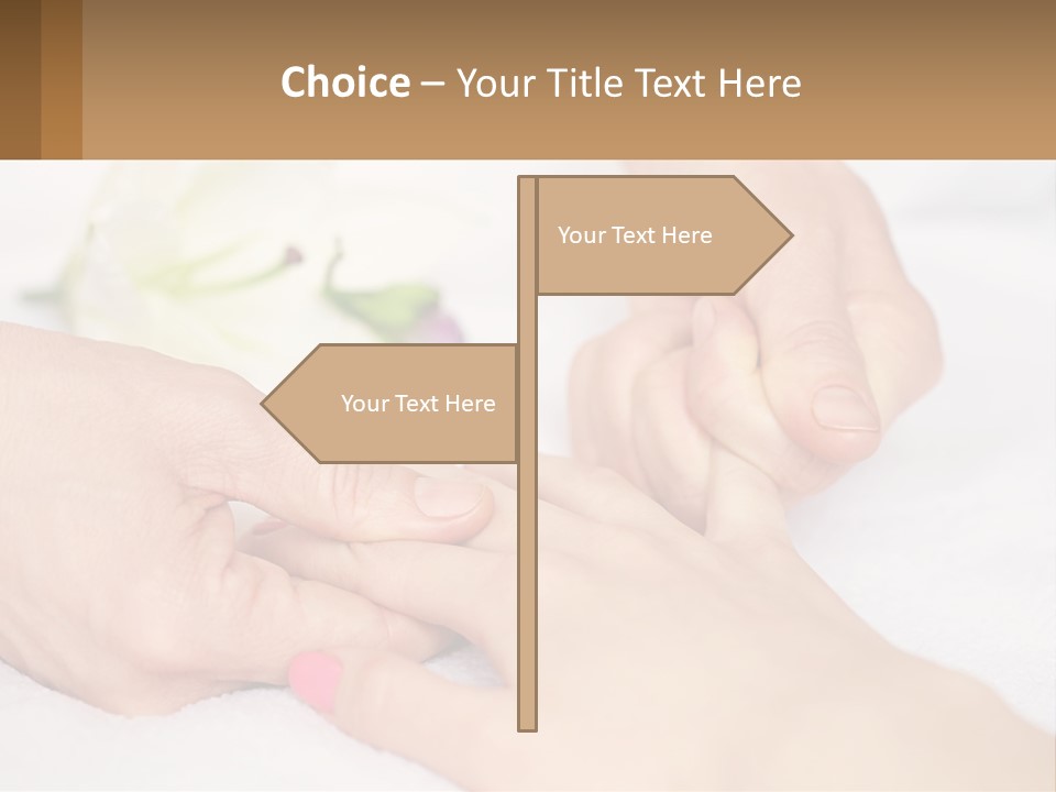 A Woman Getting A Foot Massage From A Man PowerPoint Template