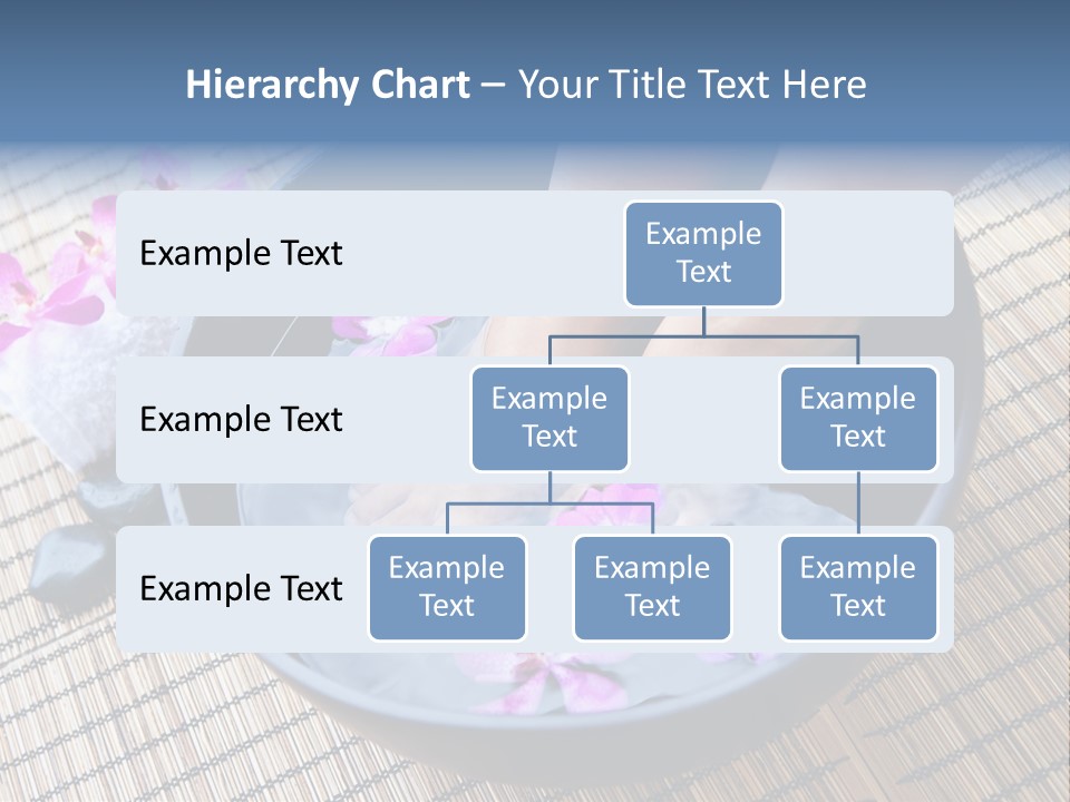 A Woman's Feet In A Bowl Of Water With Pink Flowers PowerPoint Template