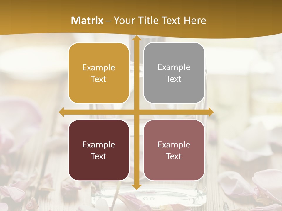 A Bottle Of Perfume Sitting On Top Of A Wooden Table PowerPoint Template