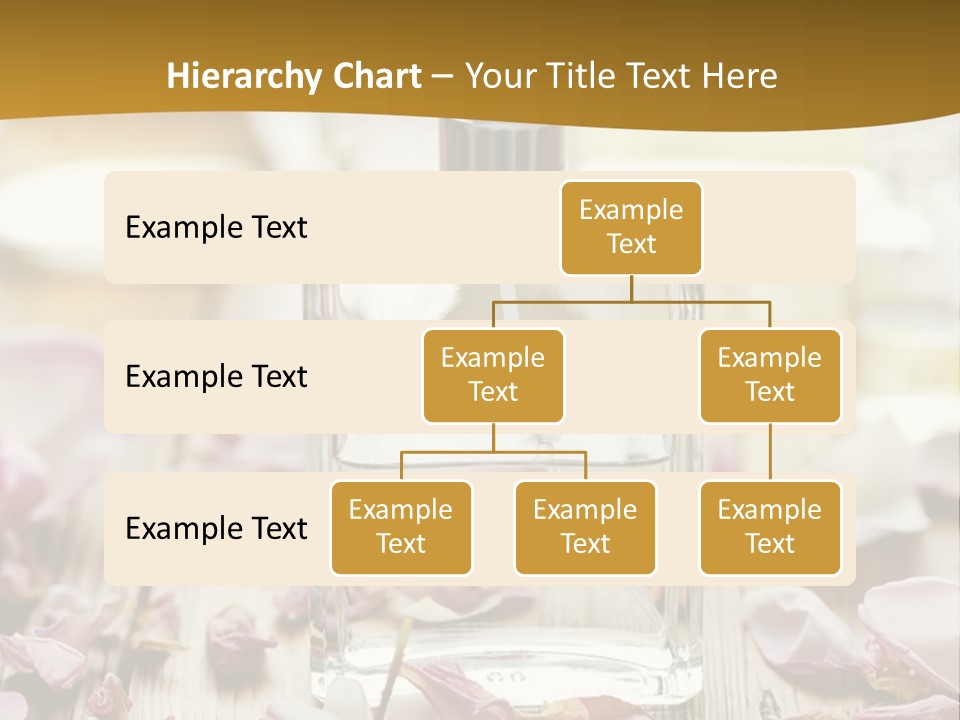 A Bottle Of Perfume Sitting On Top Of A Wooden Table PowerPoint Template