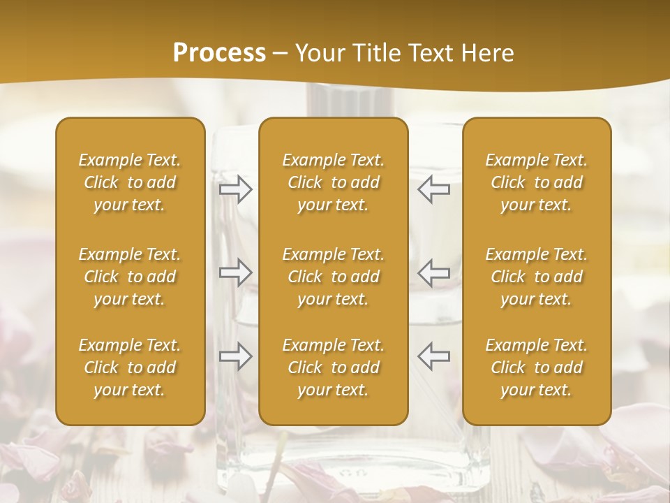A Bottle Of Perfume Sitting On Top Of A Wooden Table PowerPoint Template