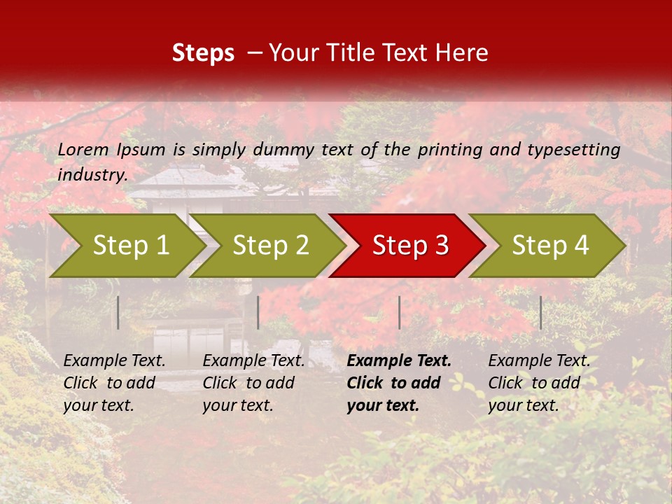 A Pond Surrounded By Trees With A House In The Background PowerPoint Template