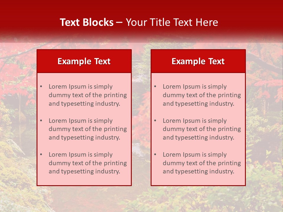A Pond Surrounded By Trees With A House In The Background PowerPoint Template
