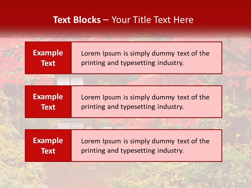 A Pond Surrounded By Trees With A House In The Background PowerPoint Template